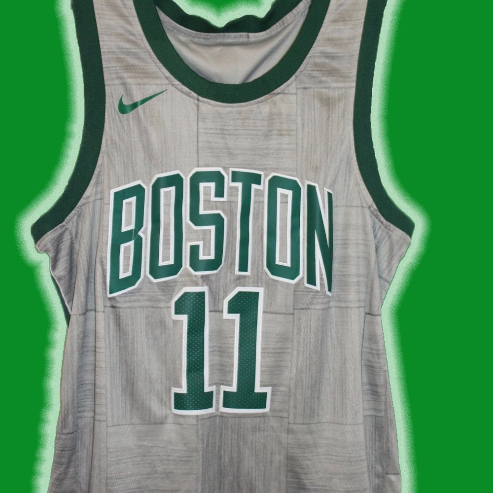 Celtics Kyrie Irving #11 City Edition Gray Jersey